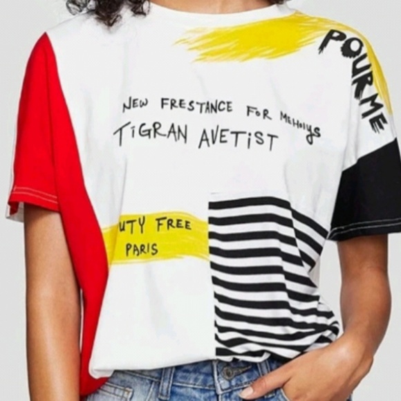 New with tags chic multicolored shirt 🎉🎊HP🎉🎊 - Picture 2 of 8